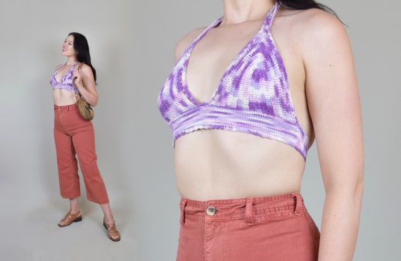 Ombre Crochet Knit Bralette | Vintage Crochet Bral