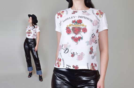 Sacred Heart Harley Davidson Tee | 90's Vintage Ha