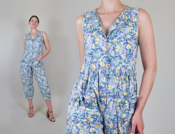 Laura Ashley Floral Jumpsuit | Vintage Laura Ashle