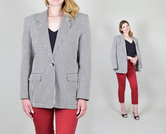 ralph lauren striped blazer