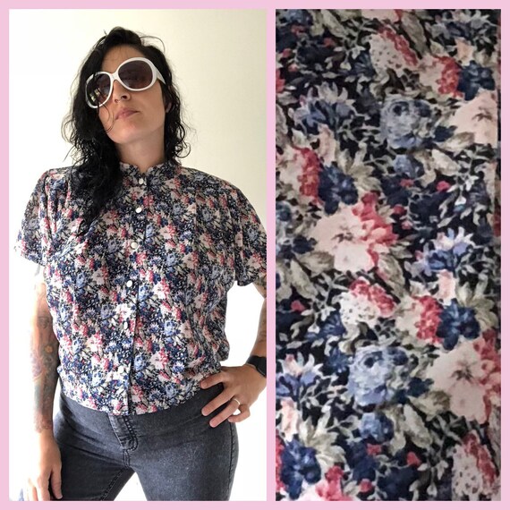 80s Vintage Suit, 80s Vintage Floral summer suit,