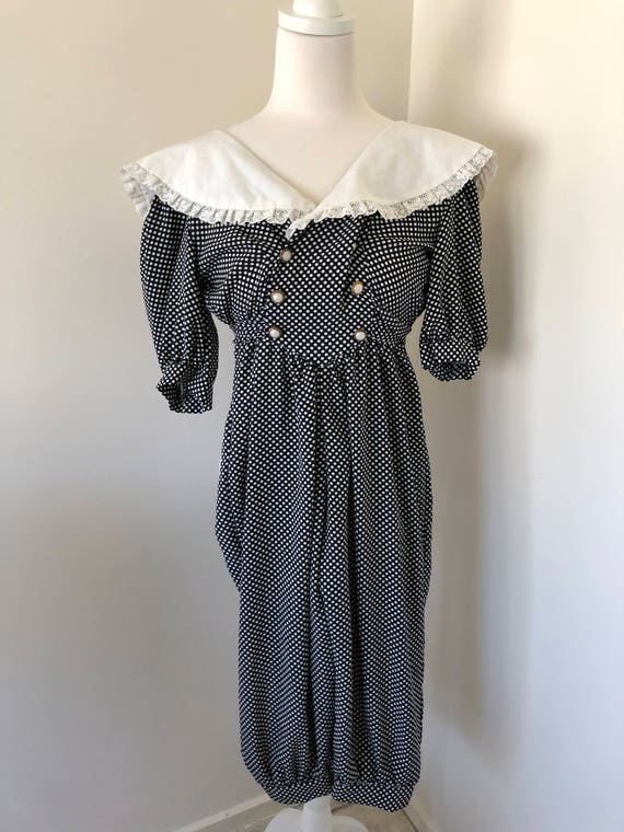 1980s Vintage Playsuit, Vintage Jumpsuit, 80s Jump