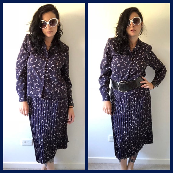 80s/90s Vintage Suit, 80s Vintage Floral summer s