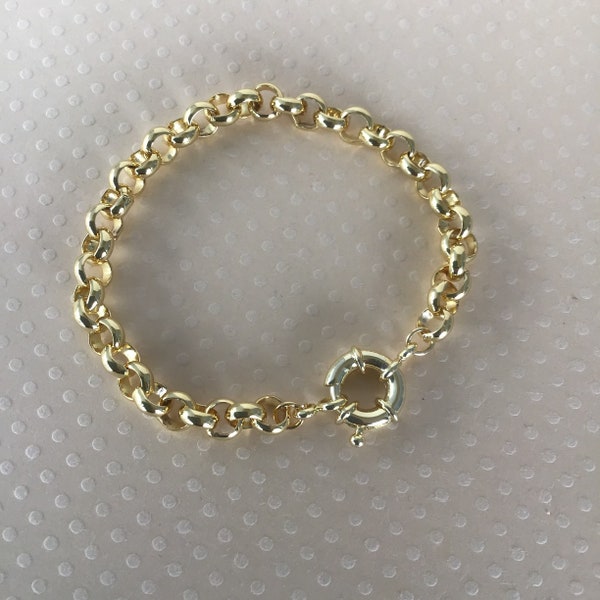 ROLO CHAIN BRACELET, Sailor Clasp Bracelet, Bracelet, Rolo Chain, Sailor Clasp