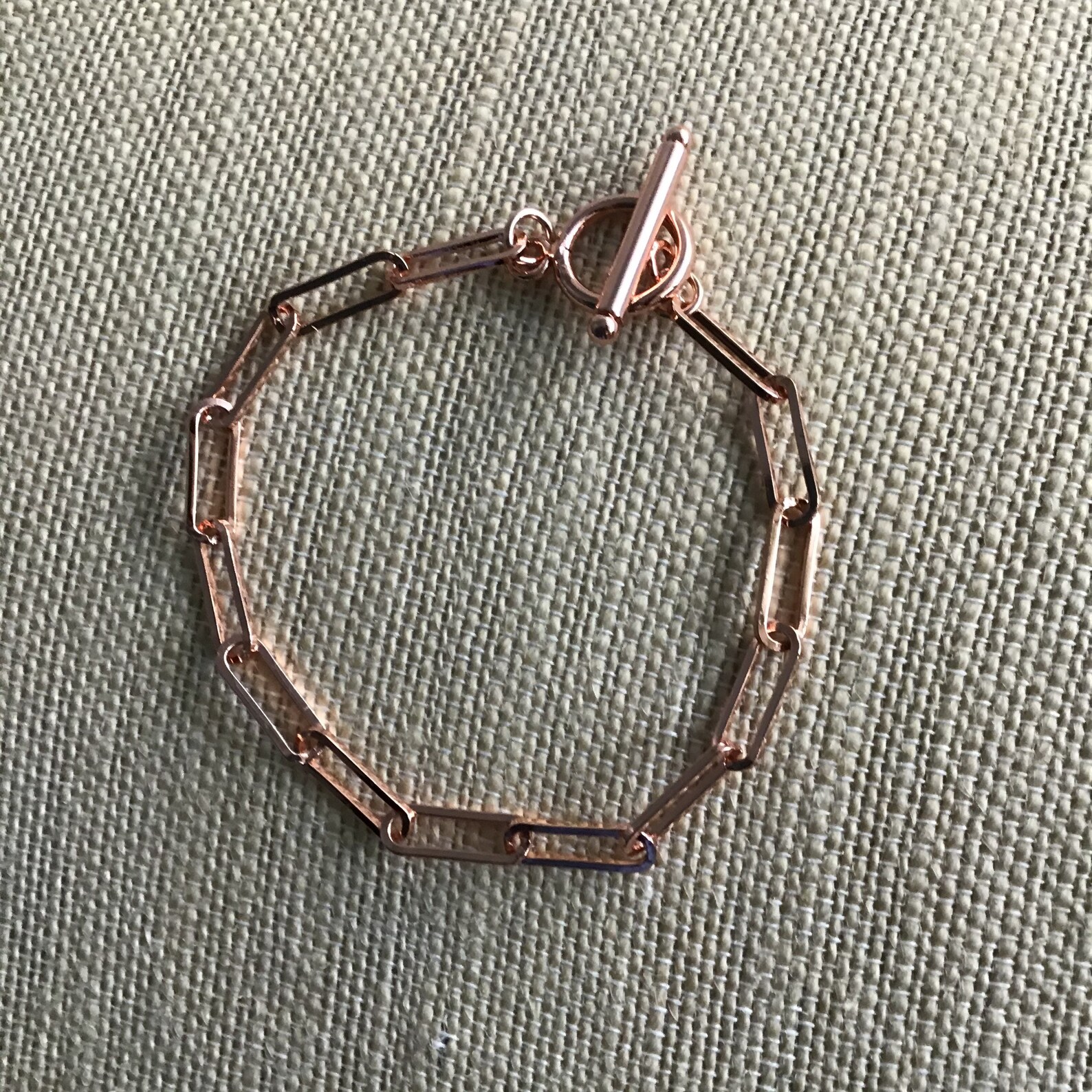ROSE GOLD BRACELET Paperclip Chain Bracelet Paperclip Chain Etsy