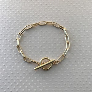 GOLDFILLED PAPERCLIP BRACELET, Paperclip Chain, Bracelet, Gold Bracelet,Paperclip Chain Bracelet