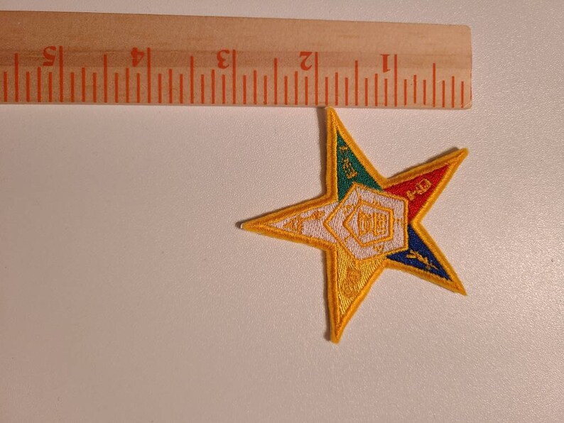 Embroidered Eastern Star Patches 3 Sizes Etsy