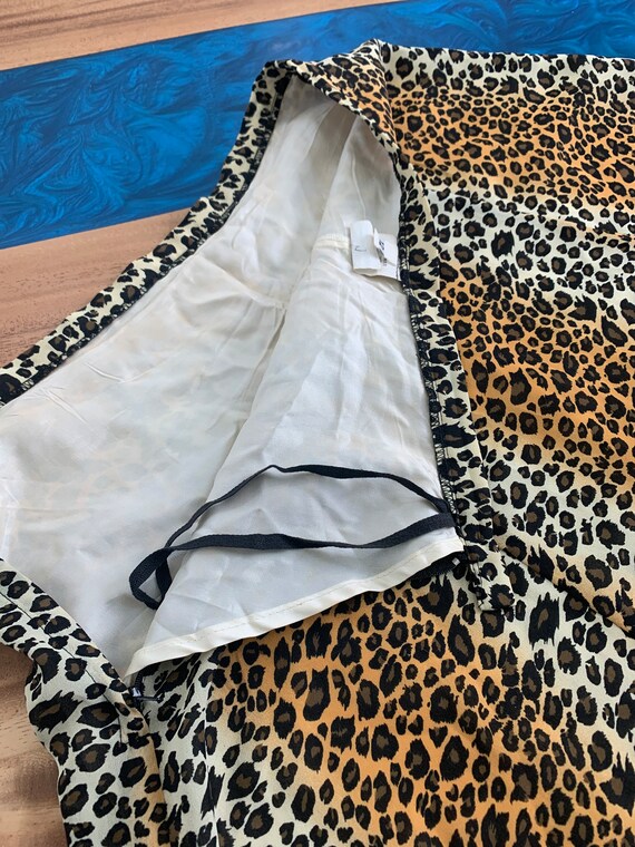 Leopard Print Design Woman’s Size 12 Boho Chic Sk… - image 7