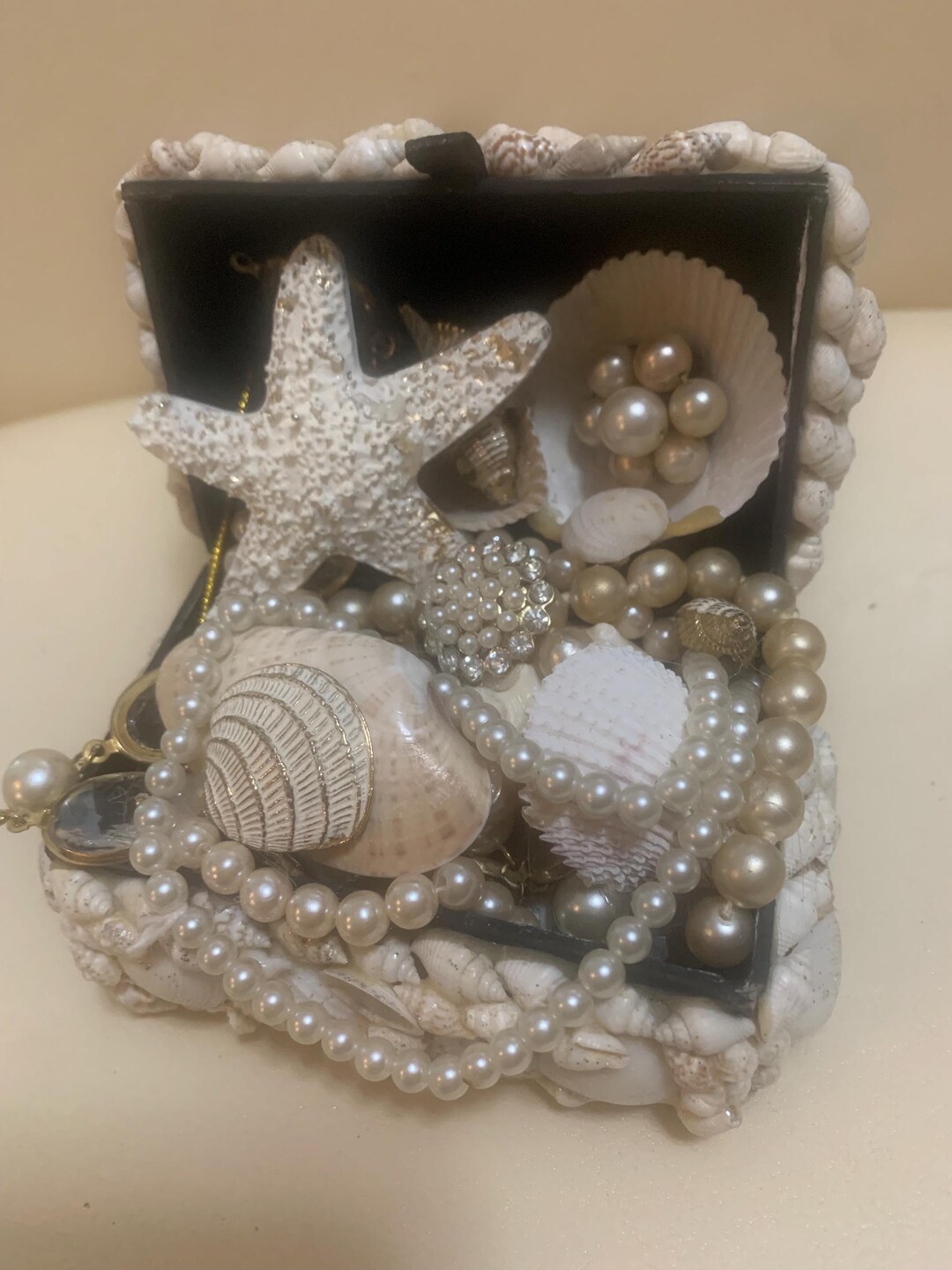 Shell Handmade Jewel Treasure Chest - Etsy