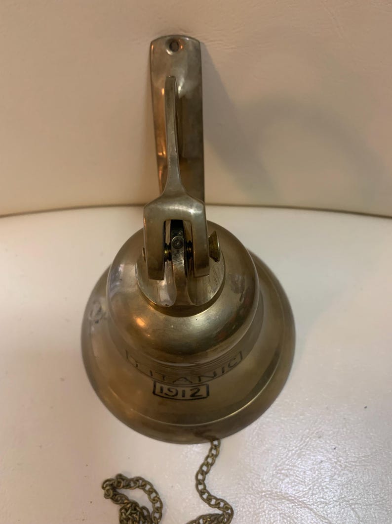 Titanic 1912 Brass Mount Style Bell With Hanging Chain to Ring Bell - Etsy