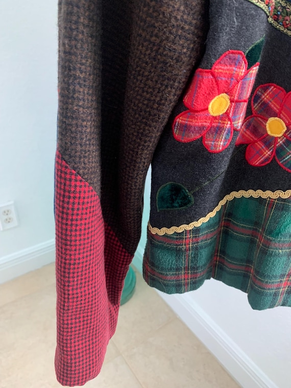 Patchwork Fun Woman’s Size Small Eclectic Jacket - image 5