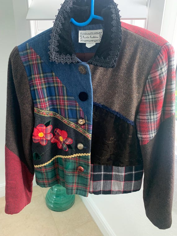 Patchwork Fun Woman’s Size Small Eclectic Jacket - image 10