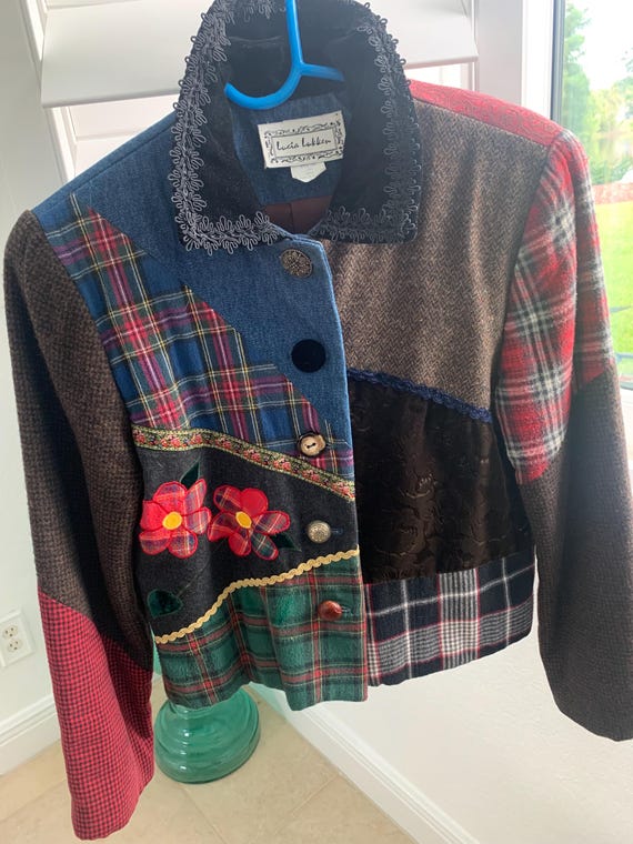 Patchwork Fun Woman’s Size Small Eclectic Jacket - image 1