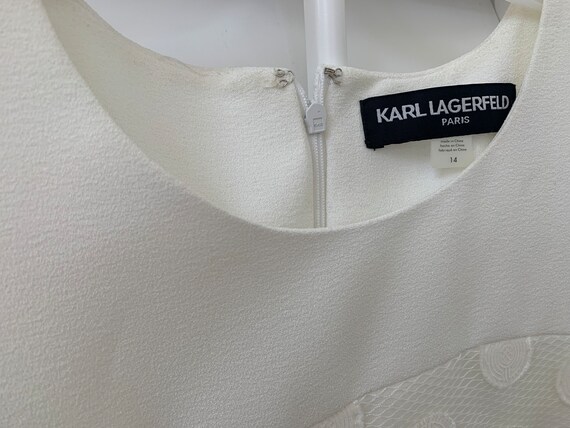Karl Lagerfeld Ivory Color Sleeveless Woman's Siz… - image 8