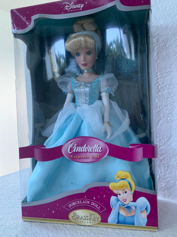 Disney Cinderella Princess Brass Key Keepsakes Porcelain New in
