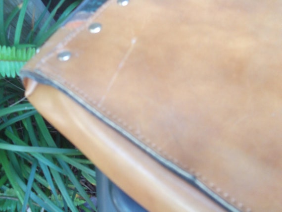 Egyptian Rustic Brown Embossed Leather With Egypt… - image 7