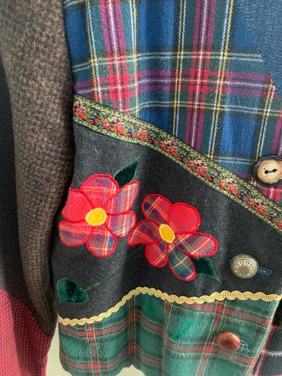 Patchwork Fun Woman’s Size Small Eclectic Jacket - image 4