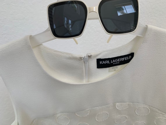Karl Lagerfeld Ivory Color Sleeveless Woman's Siz… - image 10
