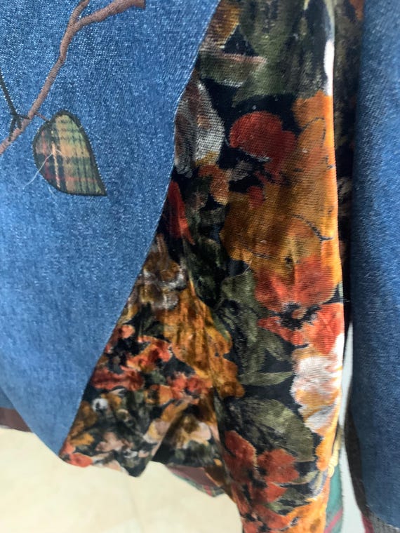 Patchwork Fun Woman’s Size Small Eclectic Jacket - image 8