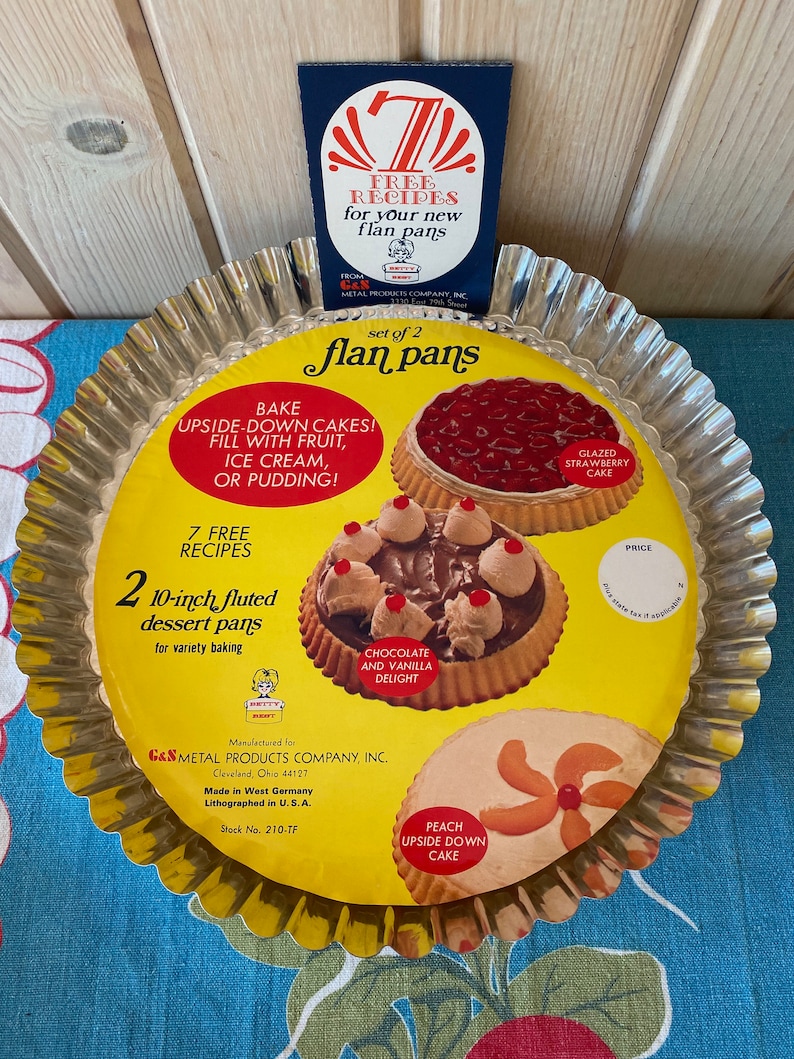 Fluted Fruit Flan Baking Pans by Kaiser of West Germany,classic German