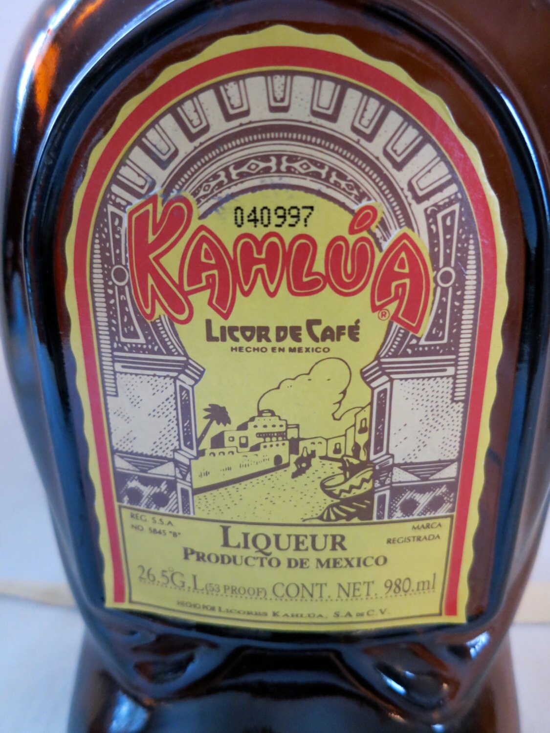 Vintage Kahlua Liqueur Heritage Edition Mayan Figural Bottle Etsy