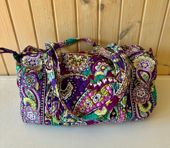 Vera Bradley Heather Duffle Bag Totebag Retired Heather Weekender Bag Purple Vera Bradley Large Bag Etsy Denmark