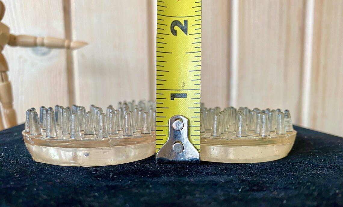 Vintage Plastic Flower Frogs Clear Plastic Holds Flowers for Etsy