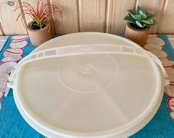 ヴィンテージ タッパーウェア パーティースーザン 仕切り付き