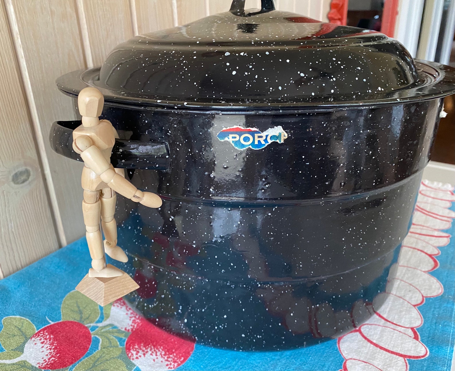 Large Enamelware Stock Pot Canning Pot Large Soup Pot Etsy