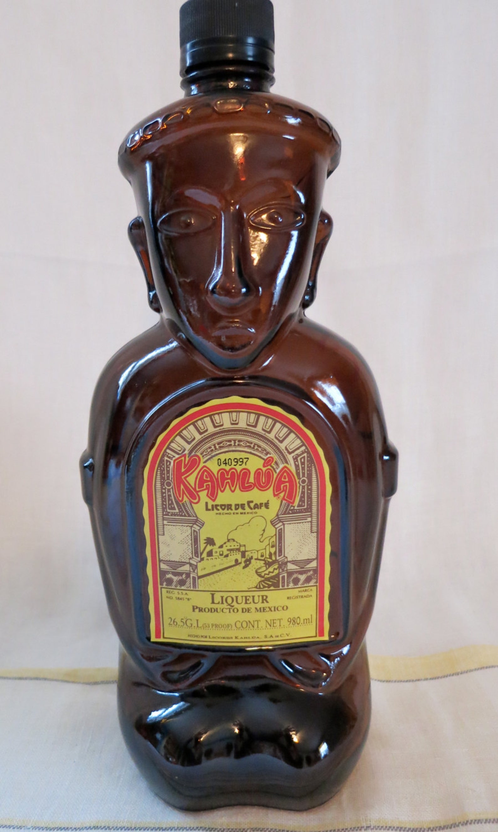 Vintage Kahlua Liqueur Heritage Edition Mayan Figural Bottle Etsy