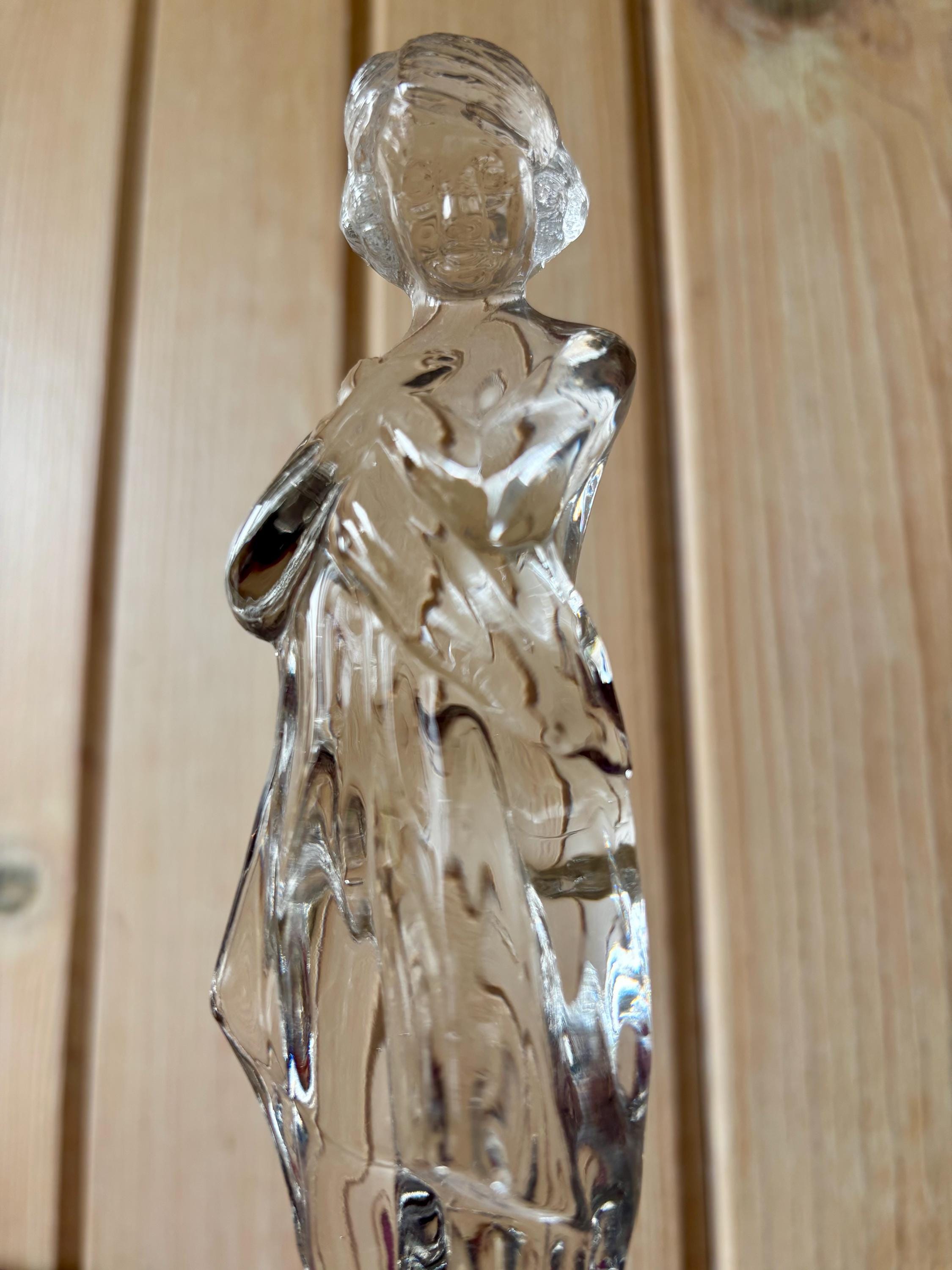 Vintage Cambridge Draped Lady Flower Frog: 8.5