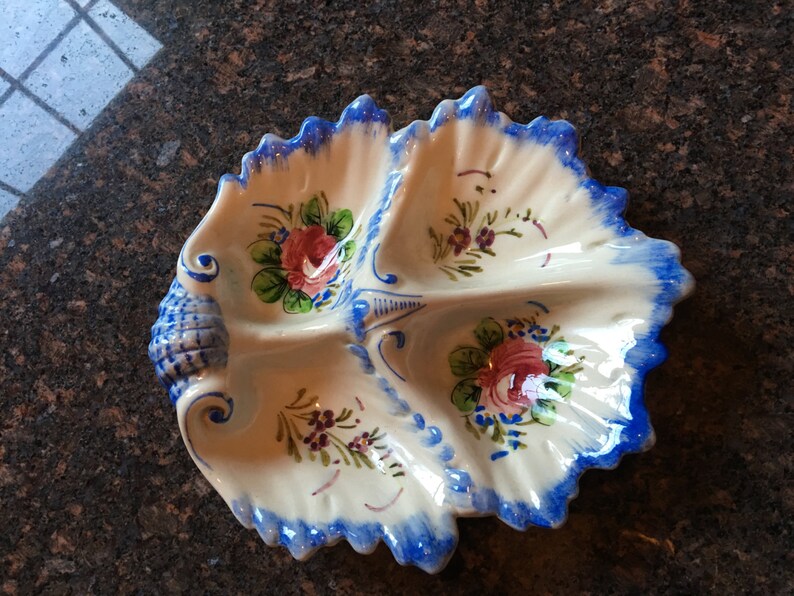 Vintage Italian Divided Dish Italian Candy Dish Majorica Etsy
