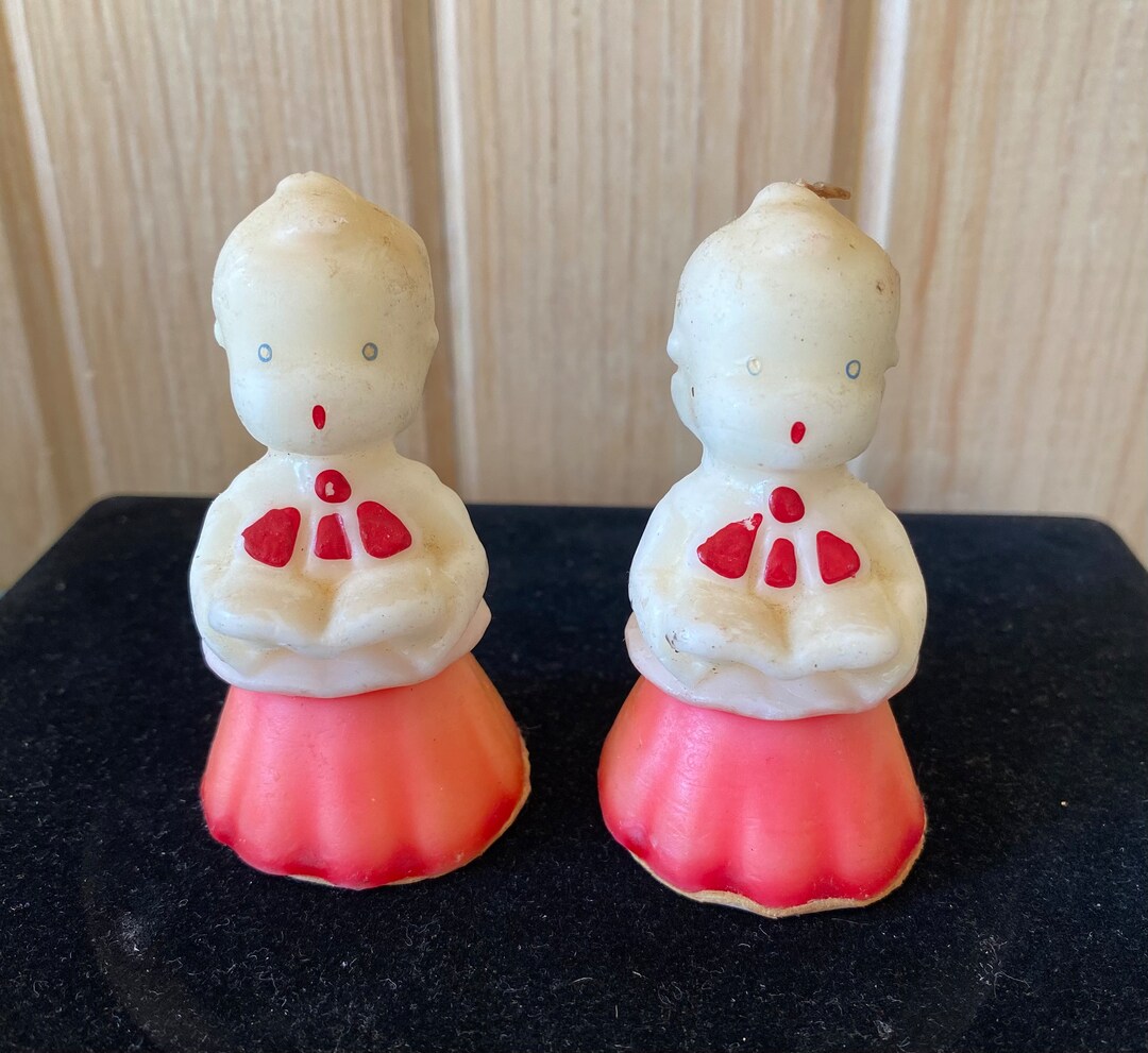 Vintage Gurley Choir Boy Candles Vintage Gurley Caroler Set Etsy