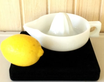 Vintage Sunkist Milk Glass Juice Reamer: McKee Farmhouse Kitchen Juicer