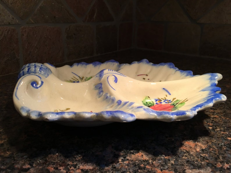 Vintage Italian Divided Dish Italian Candy Dish Majorica Etsy