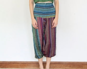 Fabulous Vintage Harem Pants S M Multicolor