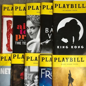 Broadway Playbills for Party Favors / Gifts / Weddings / Theater Nerds