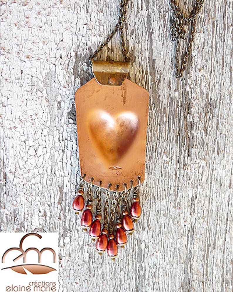 William Copper Necklace Red