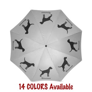 Personalized Weimaraner Umbrella, Custom Dog Name Anti-UV Folded Umbrella, Weim Dog Puppy Lover Gifts Stuff Loss Memorial