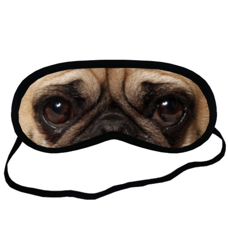 PUG Eyes Sleep MASK Fawn Black Pug Mops Dog Puppy Lover Etsy