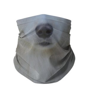 American Eskimo Dog Lightweight Neck Gaiter, Stretchy Bandana for Dog Lovers