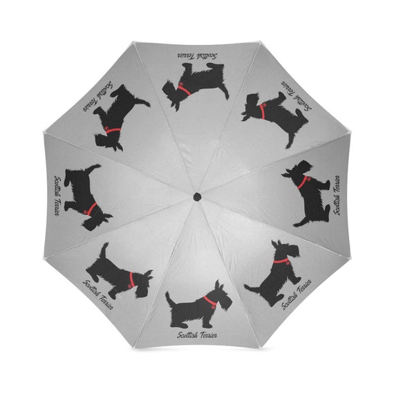 Scottish Terrier Umbrella - White Scottish Terrier Umbrella - White