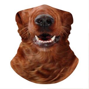 Irish Setter Lightweight Neck Gaiter, Stretchy Bandana for Dog Lovers