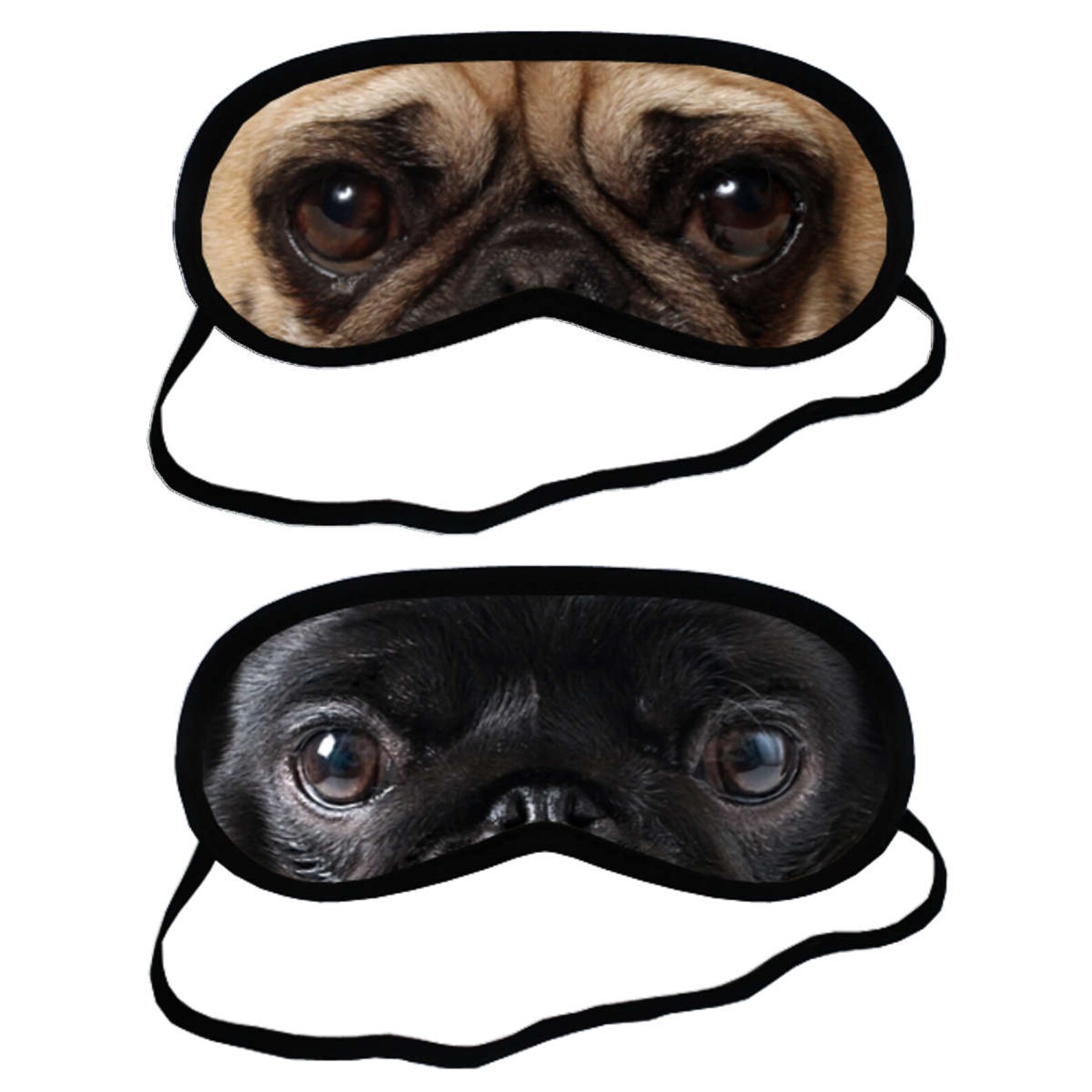 PUG Eyes Sleep MASK Fawn Black Pug Mops Dog Puppy Lover Etsy
