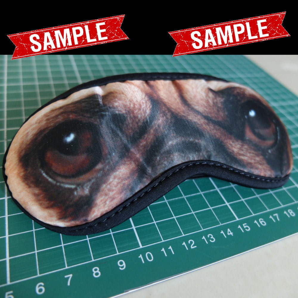 PUG Eyes Sleep MASK Fawn Black Pug Mops Dog Puppy Lover Etsy
