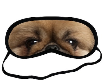 PECHINESE Eyes Sleep MASK - Peke Dog Puppy Lover Gifts Stuff Memorial Collection Funny Cute Eye Mask for Men Women kids