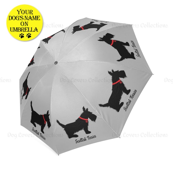 Scottish Terrier Umbrella - White Scottish Terrier Umbrella - White