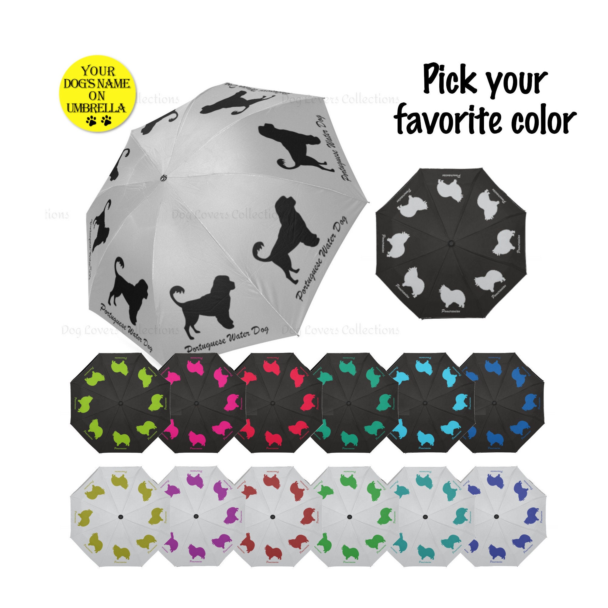 Portuguese Water Dog Umbrella Portuguese Water Dog Umbrella