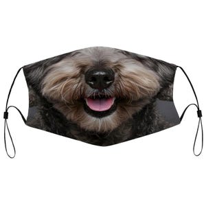 Hungarian Pumi Face Mask With Filter Pocket And Nose Wire, Washable & Reusable Face Cover For Adult