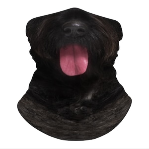 Bouvier des Flandres Lightweight Neck Gaiter, Stretchy Bandana for Dog Lovers